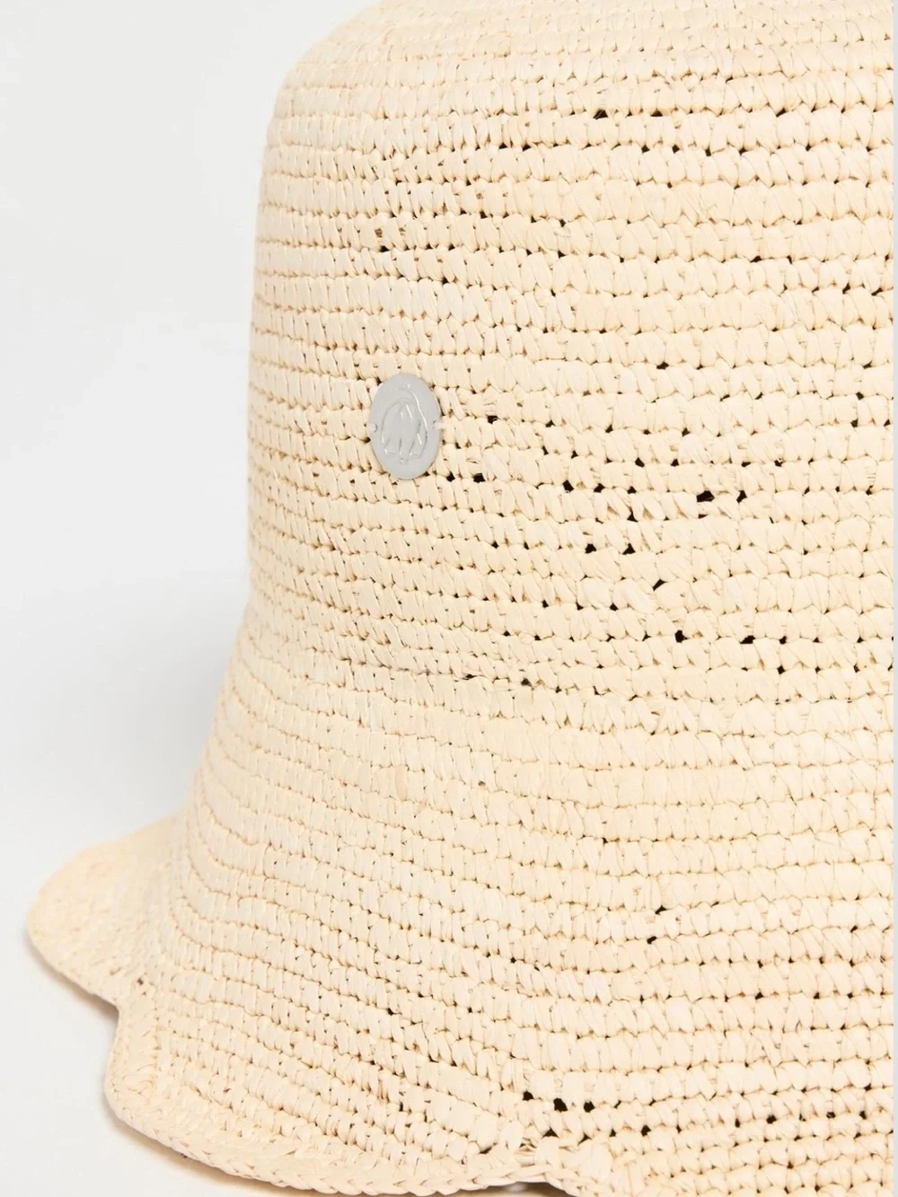 Freya Crochet Packable Beige Bucket Hat